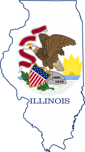Map of Illinois on the state OSHA training page