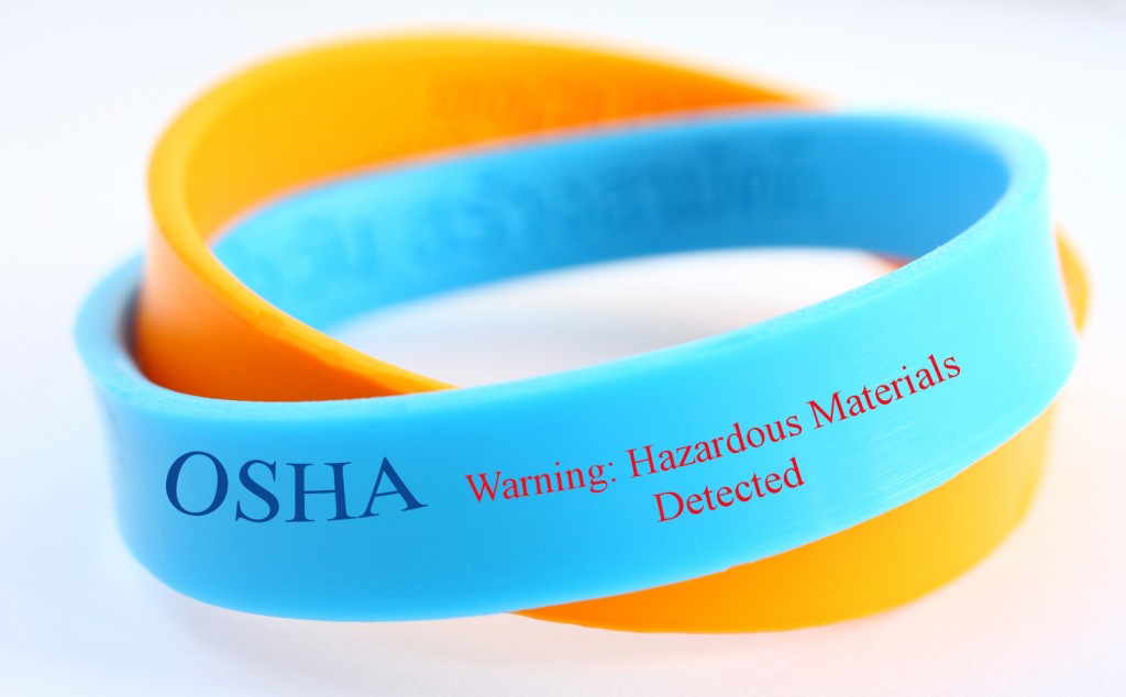 Rubber wristbands like these may soon help detect environmental hazards
